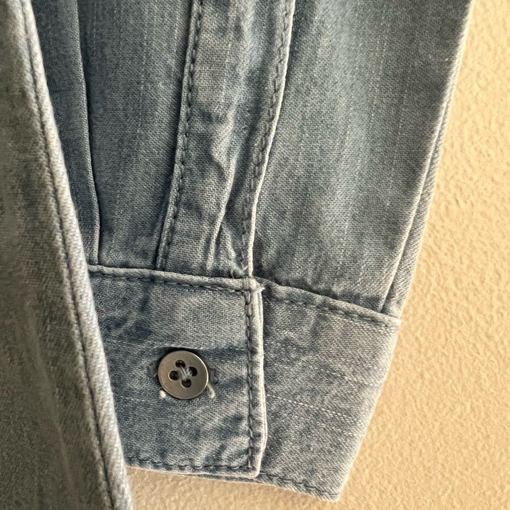 The Children's Place Girls Chambray Shirt Dress Sz 5/6 NWT🏷 so soft! - Picture 14 of 15